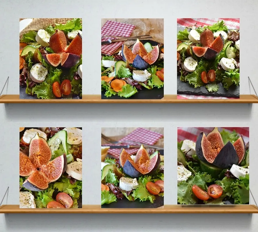 YOLOTL Ricenoodle salad with caramelized salmon & goat cheese