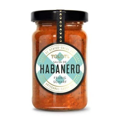 Salsa de Habanero - Habanero Chili Sauce von YOLOTL - Mexikanische Salsa feurig scharfe Chili Sauce aus frischen Habanero Chili