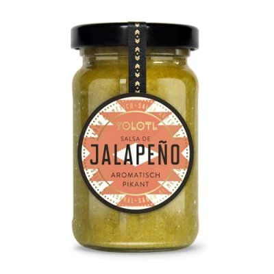 Salsa de Jalapeño von YOLOTL - Mexikanische Salsa Chili Sauce - aromatisch pikant aus Jalapeño Chilis