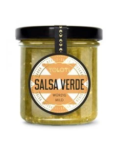 Salsa Verde von YOLOTL - Mexikanische Salsa Chili Sauce - würzig mild aus Tomatillos (grünen Tomaten) und Jalapeño Chilis