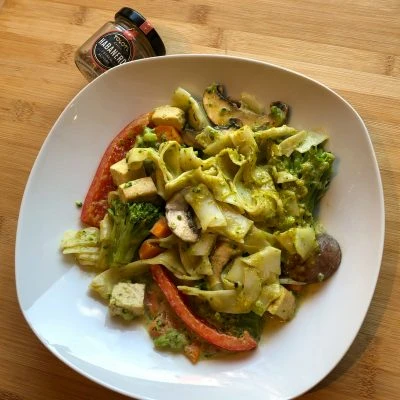 Reisnudeln mit Chili Flocken